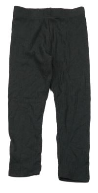 Šedé žebrované legíny George 