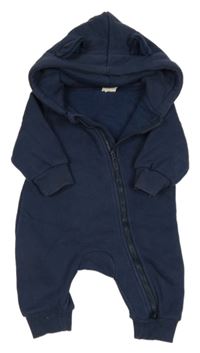 Tmavomodrá tepláková kombinéza s kapucí Kids Tales