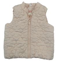 Světlerůžová šusťáková prošívaná zateplená vesta Orchestra