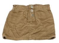 Béžová manšestrová sukně Denim 