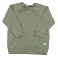 Khaki žebrovaná mikina H&M