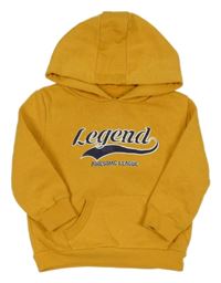 Okrová mikina s nápisem a kapucí Primark