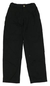 Černé plátěné chino kalhoty H&M