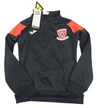 Nové - Červeno-černo-bílá fotbalová mikina s rolákem Joma