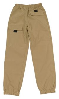 Pískové cuff šusťákové kalhoty SHEIN