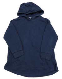 Tmavomodrá mikina s kapsou a kapucí M&S