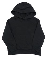 Černá mikina s kapsou a kapucí H&M