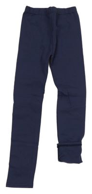 Tmavomodré teplákové legíny 