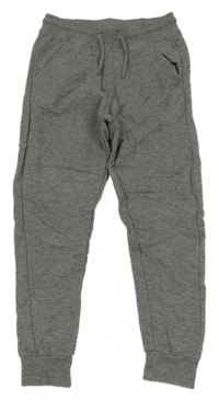 Šedé melírované tepláky Nutmeg