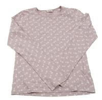 Starorůžové triko s kytičkami NOA NOA