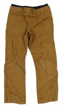 Hnědé chino plátěné kalhoty Mothercare