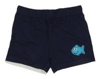 Tmavomodré kraťasy s rybičkou Smile