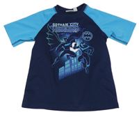 Tmavomodro-modré sportovní tričko s Batmanem 