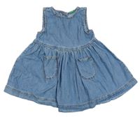 Modré riflové šaty Benetton