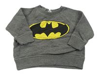 Šedá melírovaná mikina s netopýrem - Batman H&M