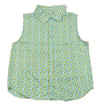 Tyrkysová crop halenka s citróny Zeeman