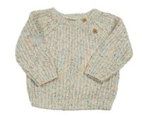 Bílo-barevný melírovaný svetr Primark