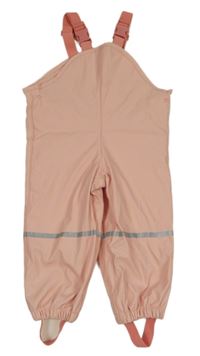 Růžové nepromokavé laclové kalhoty Lupilu