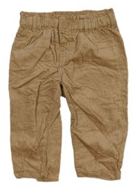 Hnědé manšestrové kalhoty H&M