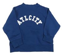 Tmavomodrá mikina s nápisem Zara