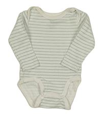 Smetanovo-zelené pruhované body H&M