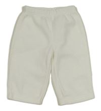 Bílé fleecové tepláky se zvířaty