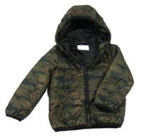 Army šusťáková zateplená bunda s kapucí Jeff&Co