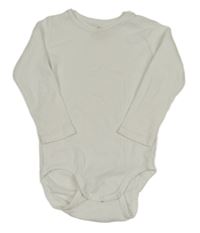 Bílé žebrované body H&M