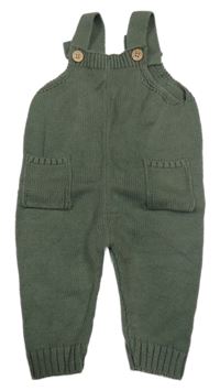 Khaki pletené laclové tepláky Primark