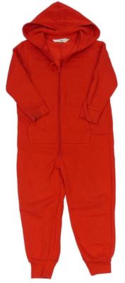 Červená tepláková kombinéza s kapucí zn. H&M