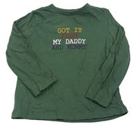 Khaki triko s nápisem F&F