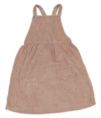 Světlerůžové laclové manšestrové šaty George