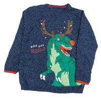 Tmavomodrý svetr s dinem Nutmeg