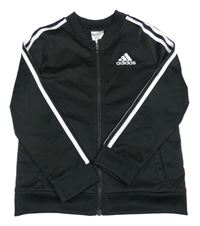 Černá sportovní propínací mikina s logem - Adidas