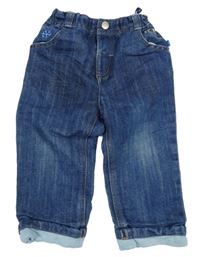 Tmavomodré podšité rifle Ergee