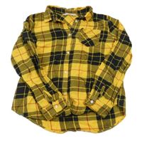 Žluto-černá kostkovaná halenka H&M