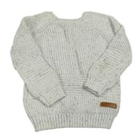 Šedý melírovaný svetr F&F