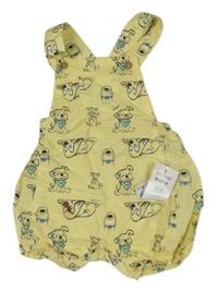 Žlutý kraťasový overal s pejsky Pep&Co