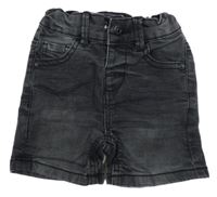 Antracitové riflové kraťasy