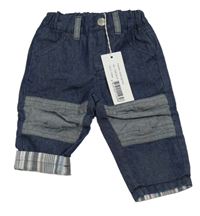 Nové - tmavomodré podšité lehké rifle 