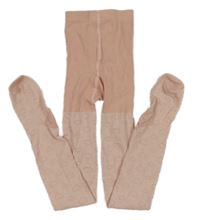 Světlerůžové punčocháče se srdíčky H&M