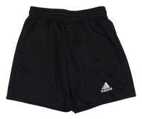 Černé sportovní kraťasy s logem Adidas