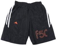 Černé sportovní funkční kraťasy s logem Adidas