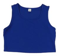 Safírový crop top shein