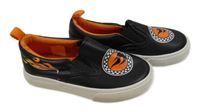 Nové - Černé koženkové slip-on boty s Cars H&M vel. 24