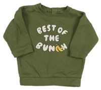 Khaki mikina s nápisem M&S