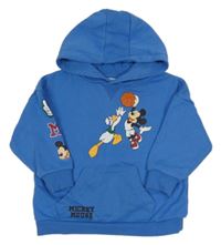 Modrá mikina s Mickeym a kamarády a kapucí Primark