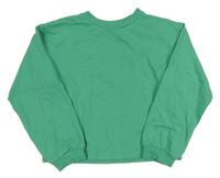 Zelená lehká crop mikina H&M