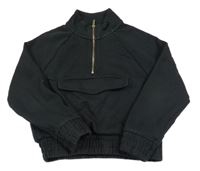 Černá crop mikina Next