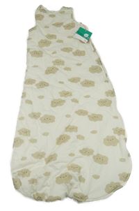 Nové - Bílo-béžový zateplený spací pytel s mraky Ergee
